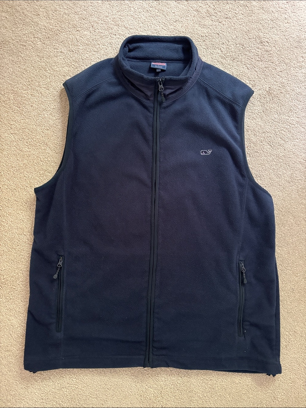 Vineyard Vines Men's Navy Full-Zip Fleece Vest
Size L